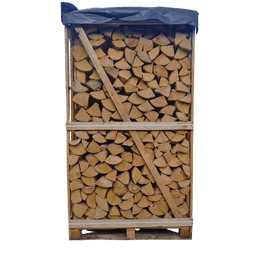 Ovntørret ask brænde stablet i brændetårn