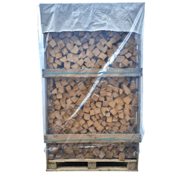 Pallehætte som er sat over et brændetårn