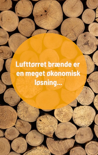 Lufttørret brænde
